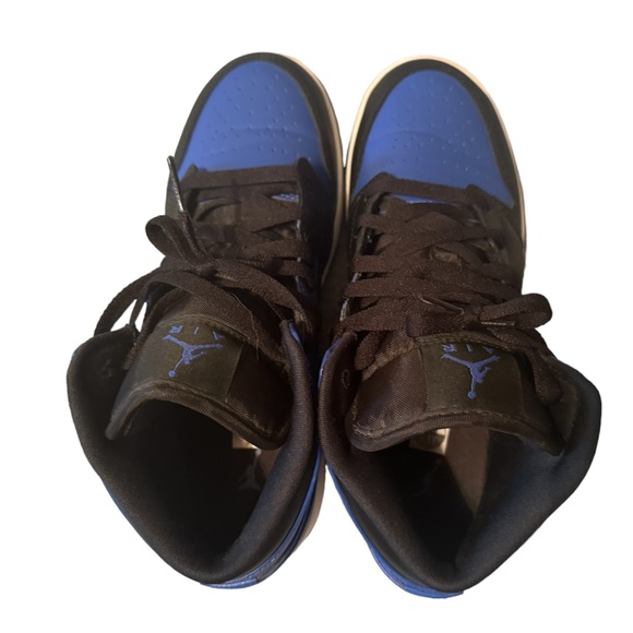 NIKE Jordan One Mid Hyper Royal Blue (6.5 Y-YOUTH) - Picture 7 of 8